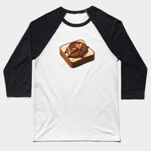Chocolate Toast Sandwich Bread Vintage Yummy Kawaii Coffee Baseball T-Shirt